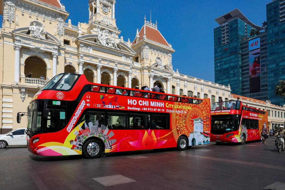 Bus à impériale à Ho Chi Minh-Ville